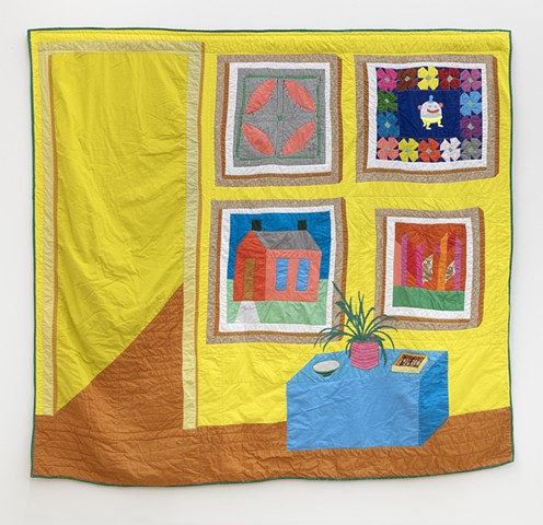 Yellow Room with Cigars Quilt