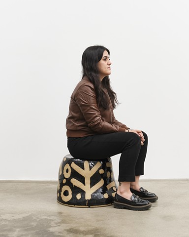 Stool / side table, 2025 (scale shot)