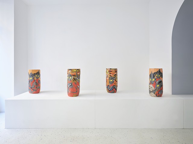 Installation view of Galaxies Crossed to be with You, Lefebvre & Fils Paris, 2025