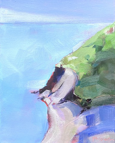 Oil painting of Cliffs of Moher in Ireland by Judy McSween