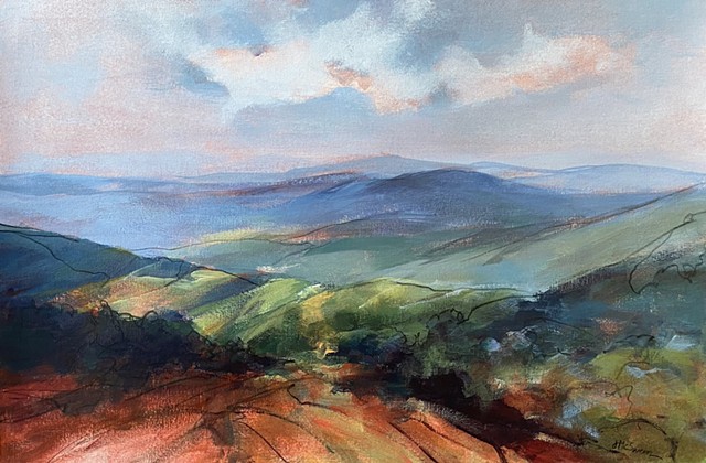 Acrylic Painting of Shenandoah National Park by Judy McSween