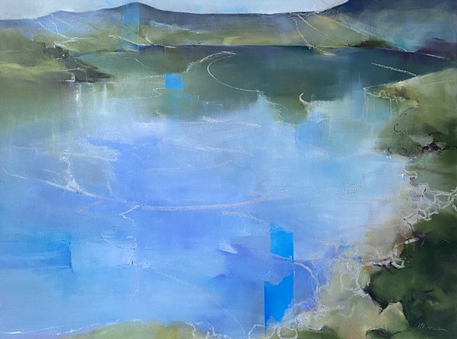 Landscape painting from my trip to Connemara National Park, Ireland by Judy McSween