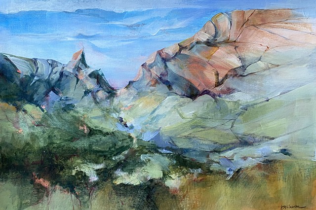 landscape painting from Big Bend NP in Texas by Judy McSween