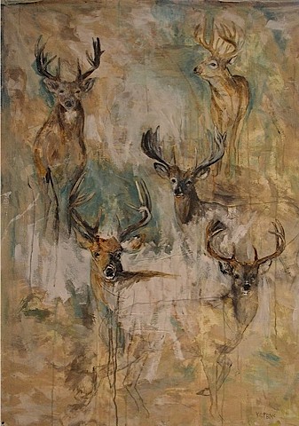 Deer painting by Katherine McClure