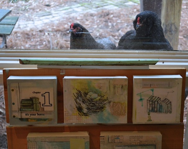 Chickens Want In The Studio of Katherine Bell McClure