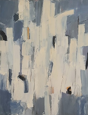 Pigeons Perched on Statue