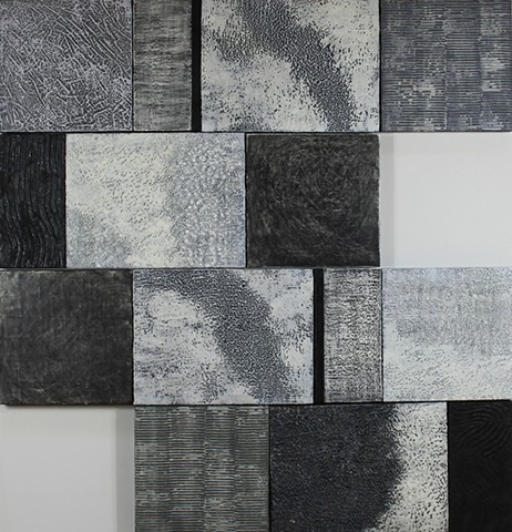 encaustic abstract textured mixed media 