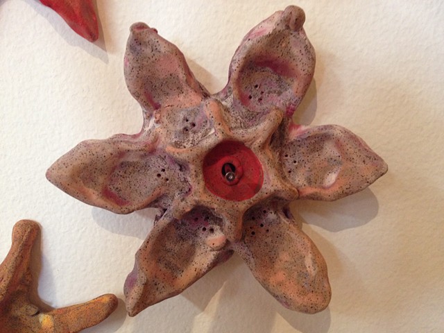 ceramic, clay flower