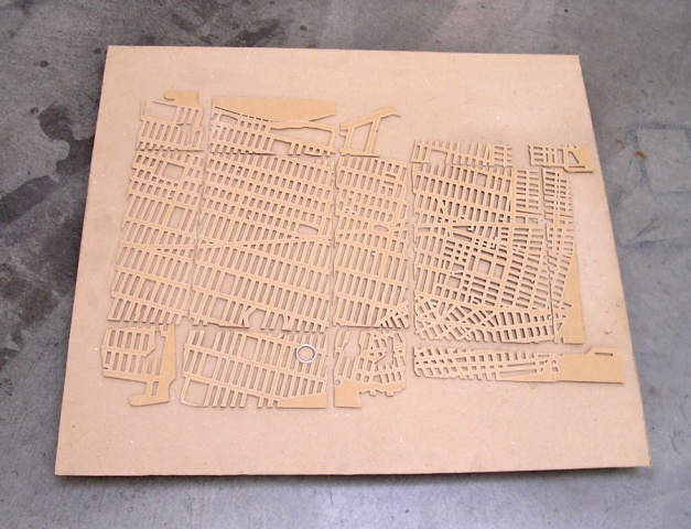 4364806 (cardboard, paint, plywood, map)