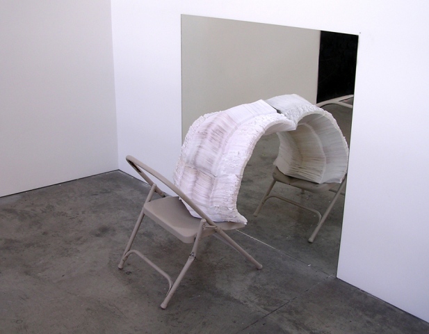 36484806 (folding chair, envelopes, mirror, wall, ground)