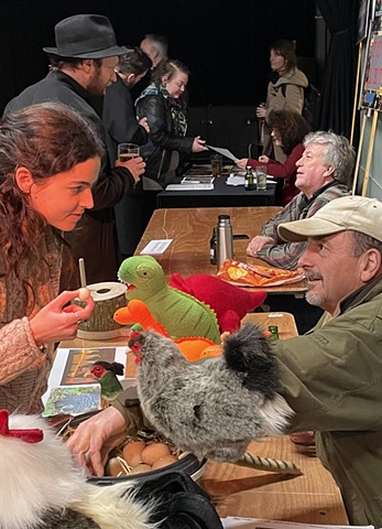 Community clown bazaar- chicken man