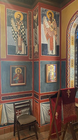 Saint Gregory of Nyssa & Saint Basil the Great panels (installed)