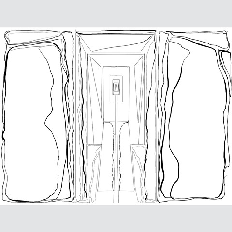 Temple by the Sea 2 sketch (Digital Drawing 5)