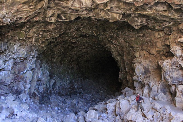 exploring massive prehistoric caves in California.
