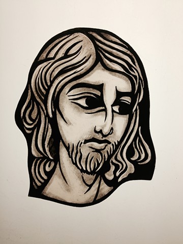 head of Jesus (Gothic style) 