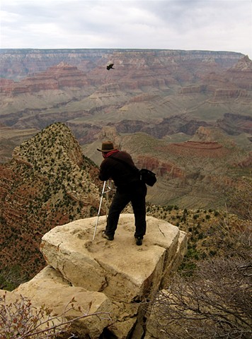 shooting photos in the Grand Canyon, Arizona