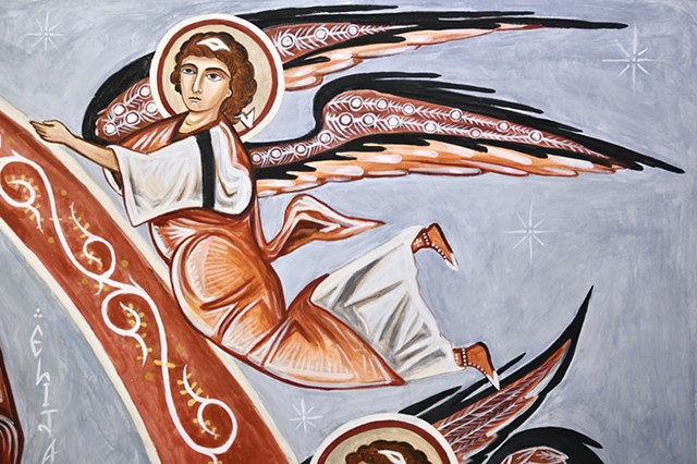Angel, Transfiguration mural
