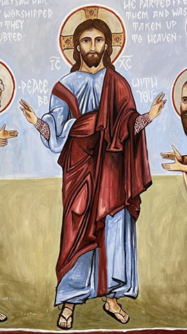 Detail of ‘Benediction’ mural