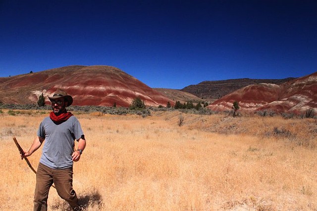 red and white dunes, 
of John Day Fossil Beds National Park, OR