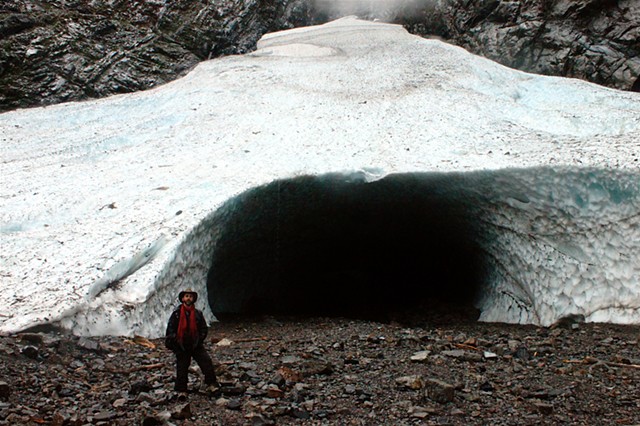 exploring Big Four Ice Caves WA