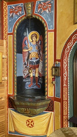 St Michael Archangel (installed, plus all decorative painting)