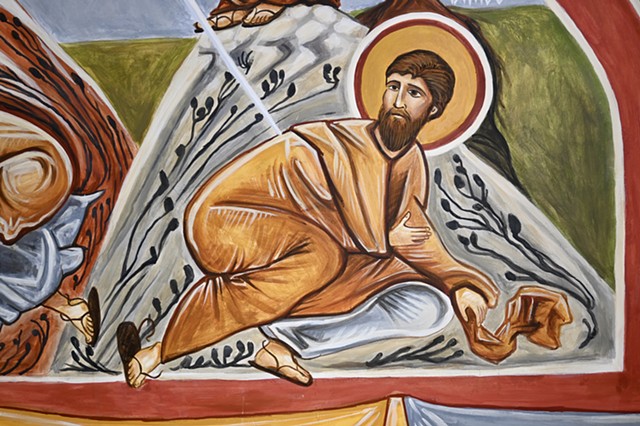 (detail, St. James), Transfiguration mural
