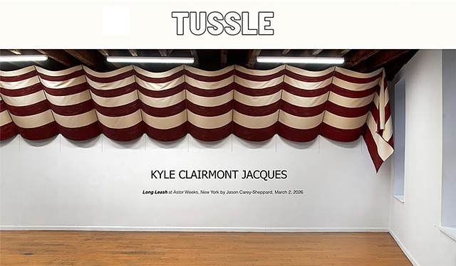 Review of Kyle Clairmont Jacques exhibition "Long Leash" at Astor Weeks, New York