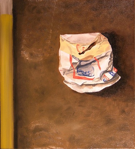 contemporary painting, painting, gregory beise, garbage still life, oil painting, art, american art