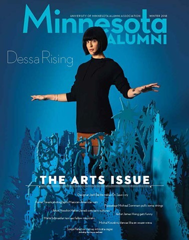 UMN Magazine cover with Dessa