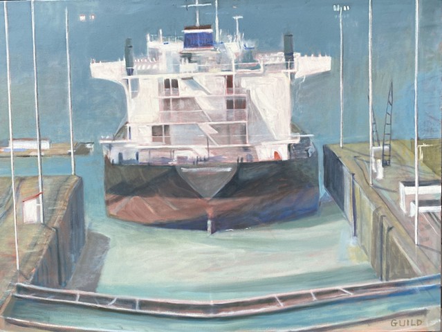 freighters, ship paintings, contemporary marine art