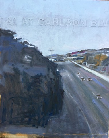 painting of highway , california highways, traffic camera 