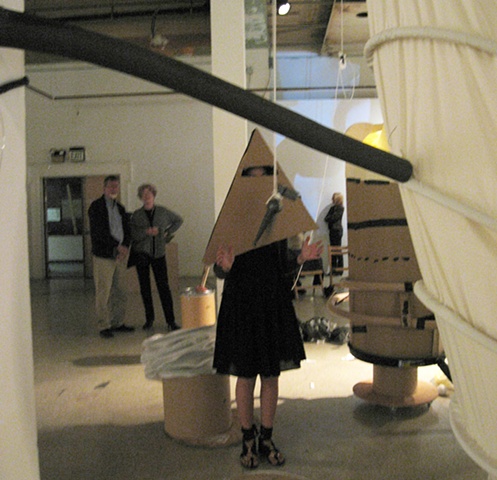 cone head at opening