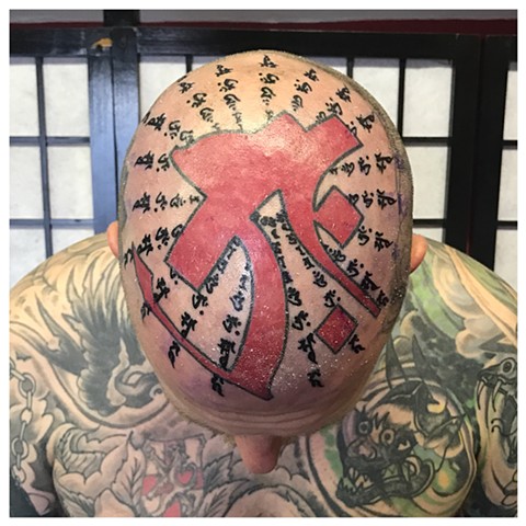 Bonji head tattoo Japanese tattoo irezumi horimono leeds