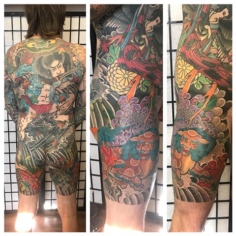 Chojun rorihakucho backpiece Japanese tattoo irezumi horimono leeds