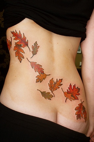 Autumn leaves tattoo japanese tattoo irezumi horimono wabori fil wood