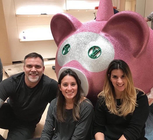 HR Toronto - oversized hanging ornaments 