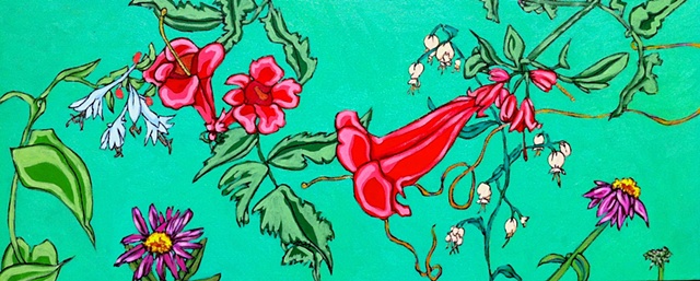 echinacea, summer, florals, art margaux, maggie wolszczan, state college, oil painting