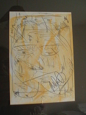 Original erotic pastel ink