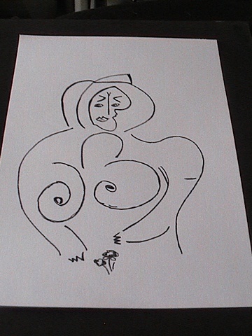 Abstract lady figure