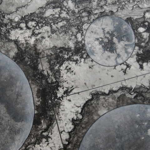 Michael Boonstra, Oregon artist, evaporated ink drawing.