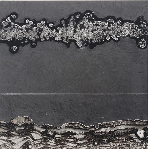 Michael Boonstra, Oregon artist, evaporated ink drawing.