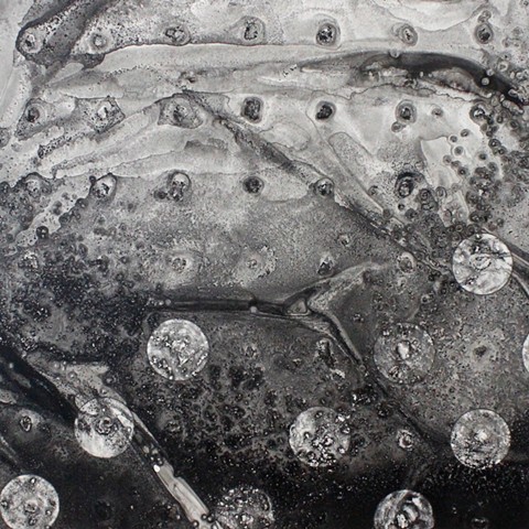 Michael Boonstra, Oregon artist, evaporated ink drawing.