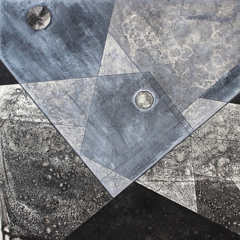 Michael Boonstra, Oregon artist, evaporated ink drawing.