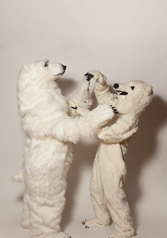 Polar Bear and friend. Photo by Benjamin Heller. 