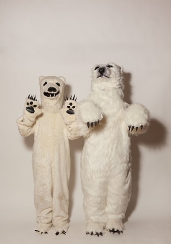 Polar Bear and friend. Photo by Benjamin Heller. 