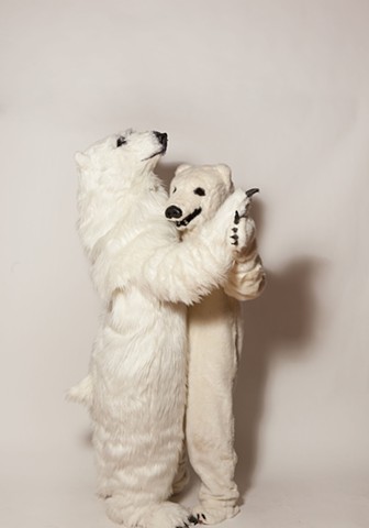 Polar Bear and friend. Photo by Benjamin Heller. 