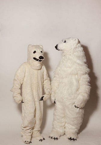 Polar Bear and friend. Photo by Benjamin Heller. 