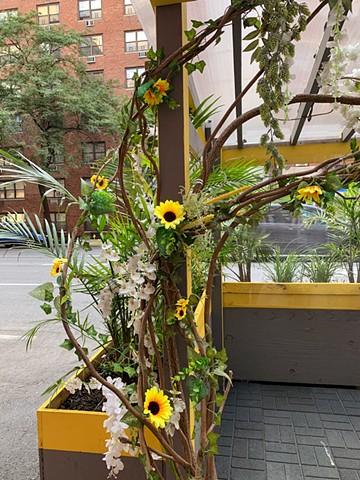Vines and Yellow Flowers, NYC