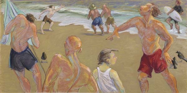 Men on the beach