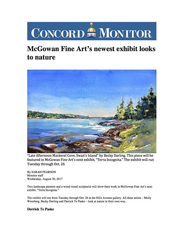 Concord Monitor - Terra Incognito
